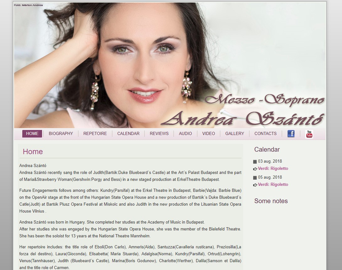 Szántó Andrea Official site wandreaszanto.com